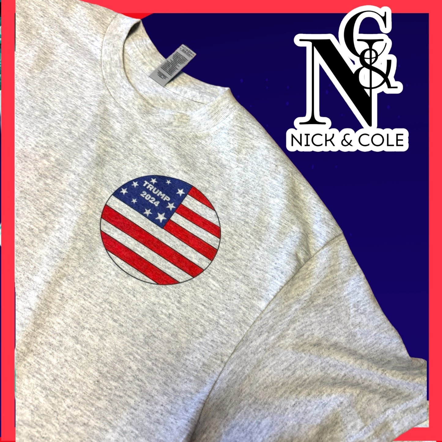 "TRUMP 2024" (FRONT AND BACK DESIGN)