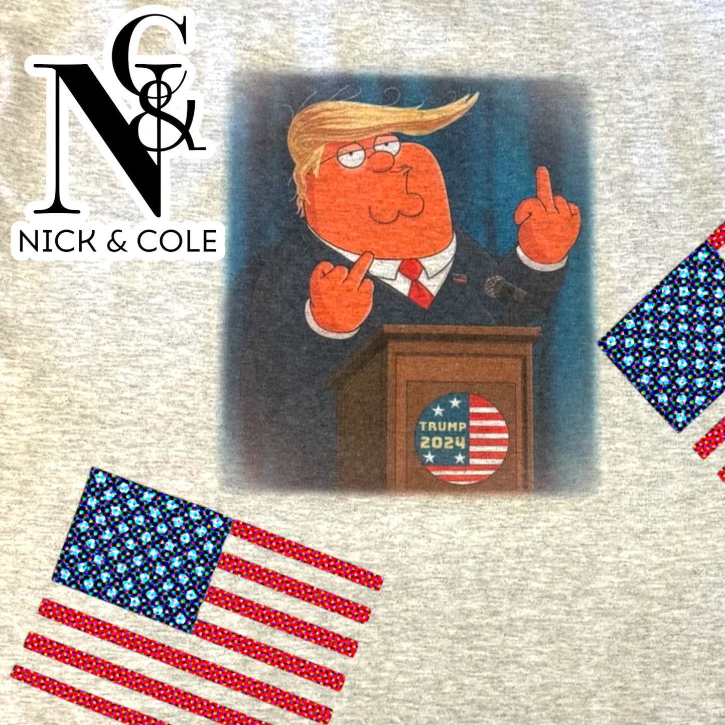 "TRUMP 2024" (FRONT AND BACK DESIGN)